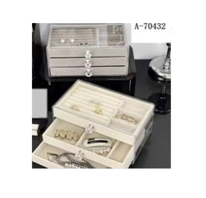 Suport Bijuterii Etajat PVC + Textil A-70432 WEI